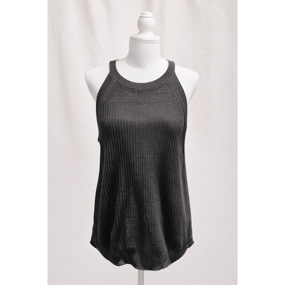 Knit Sweater Prologue Tank XL Gray Minimalist Capsule Classic Neutral Old Money